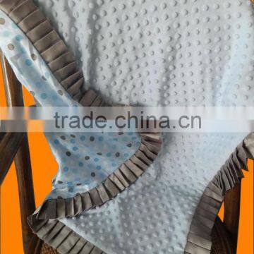 ruffle trim blanket