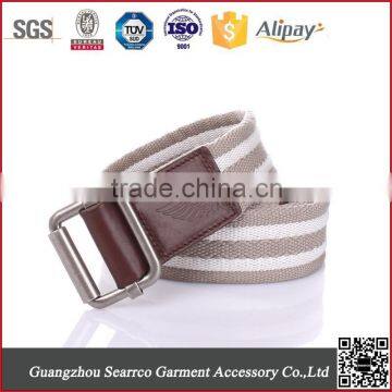 Men's ribbed webbing belt