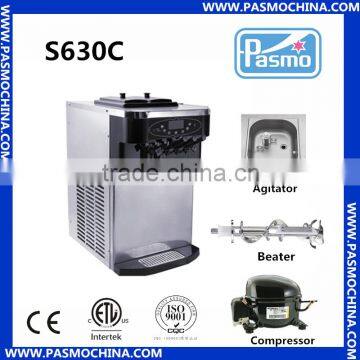 S630C air pump one system cheap soft ice cream machin