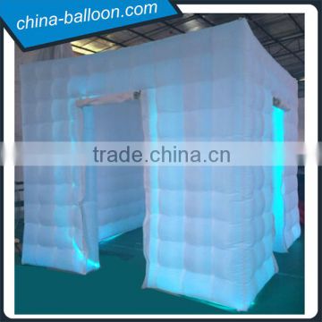 Charming cube inflatable tent /photo booth with led tent/ inflatable trade tent booths for sale