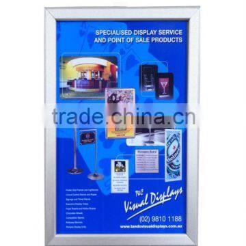 wall mounted led display snap frame