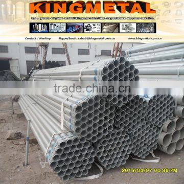 SCH40 Galvanized Steel pipe BS1387 ex China Manufacturer