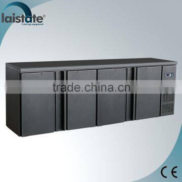 4 Door Stainless Steel Back Bar Fridge For Drinks