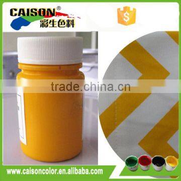 Golden Yellow color paste with good fineness for textile spray printing