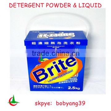 3kg metal handle plastic bucket detergent washing powder