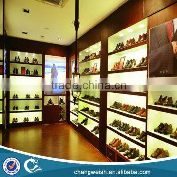 retail shoe store display cabinet and shelf display