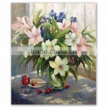 ROYIART Lily Flower Oil Painting Canvas Wall Art