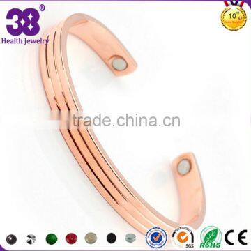 Pure Copper magnetic protect health bracelet magnetic bangle