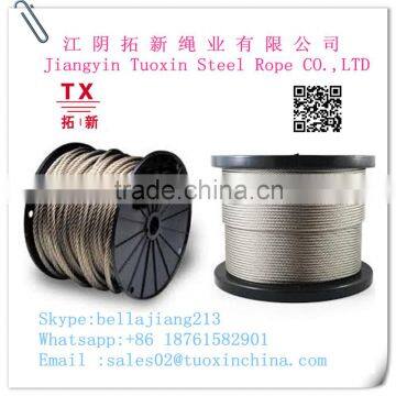 OEM Electro galvanized aircraft steel cable 3mm