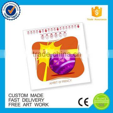 Customized free sample printed paper fridge magnet souvenir