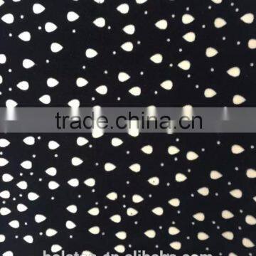 Raindrop Pattern Black Ground Frawn Print Velvet with Good Quality