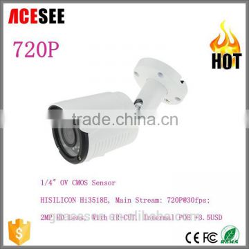 Acesee 720P HD-IP OV9732 + Hi3518E IP66 Weatherproof IR Camera for Hot Selling AVBQ40H100