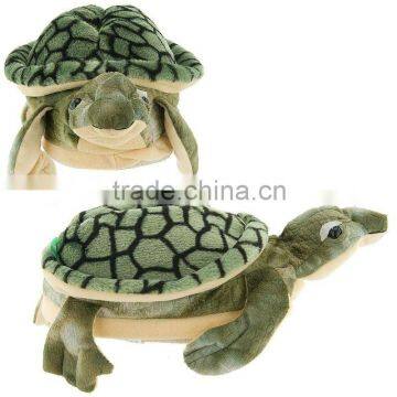 plush cute Green Sea Turtle Slippers for Kids, Women and Men