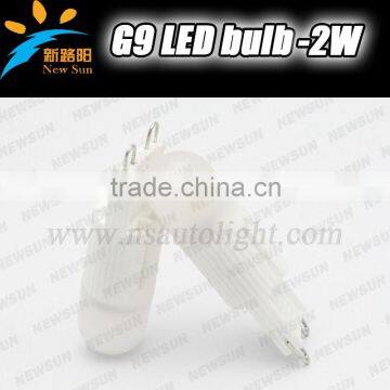 Competitive price led G9 lamp wholesale low price led bulb 2w 120LM led light Epistar COB