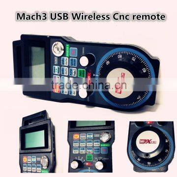 Mach3 cnc system 4 axis machine control by wireless usb LCD display cnc remote