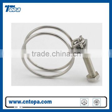 316 stainless steel double wire hose clamp