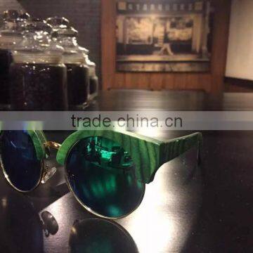 Half Rimless Wooden plus Metal Frame High Quality Reading Glasses colourful wood metal half sunglasses