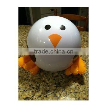 custom pvc duck inflatable animal beach ball, duck toy ball