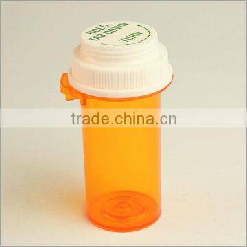 Plastic Child Resistant Hold Tab Down and Turn Vials From China Factory photo-2