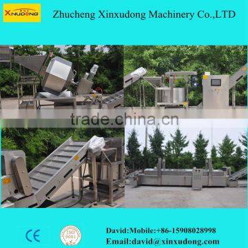 nuts product frying machine line