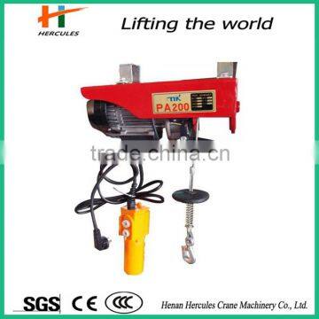 2015 Mini Electric Hoist 220V/110V Wire Rope Electric Block Hoist photo-3