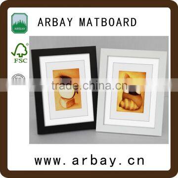 wholesale hot sale photo frame matboard in frame and custom matboard custom mat