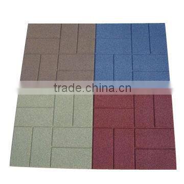 Rubber sports cheap rubber flooring mat with colors and patterns customize according to your requirements