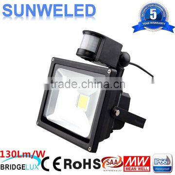 Parking Lots PIR Sensor LED Flood Lights 30W 10w 20w 30w 50w 70w 100w with CE IES IP65