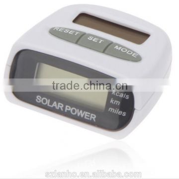 Multi-function Solar Power LCD Running Step Pedometer Distance Calories Counter, wrist band walking distance calorie counter