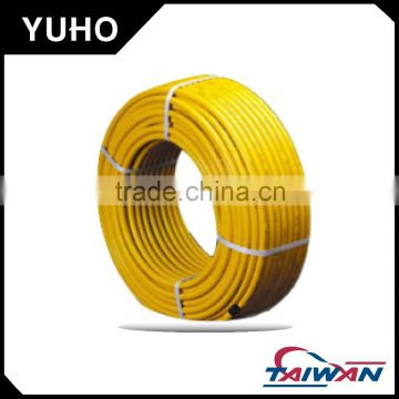 YUHO hot sale yellow stainless steel flexible corrugated pipe