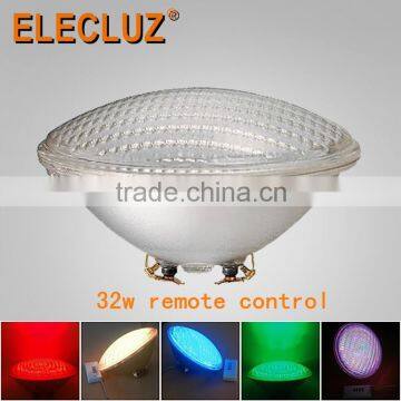 PAR56 RGB 32W IP68 remote control swimming pool led underwater light 12V AC
