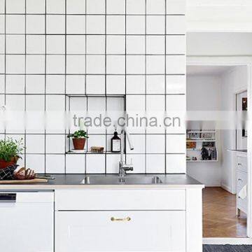 2016 Fohan Decorative Interior Lates Design White Bathroom Ceramic Wall Tile 15x15 photo-2