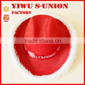 Red Non Woven Felt Cowboy Christmas Party Hats photo-3