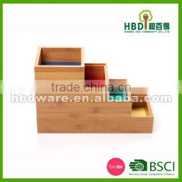 Set top box set, 4 pcs bamboo box set