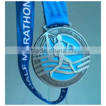 Wholesale Custom Cheap metal sport black nickel medal