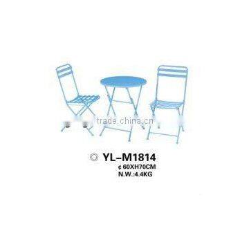 mesh metal bistro set