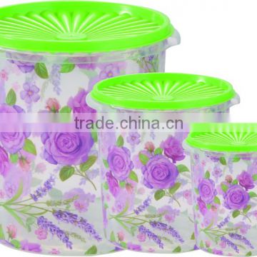 Deep plastic transparent food container