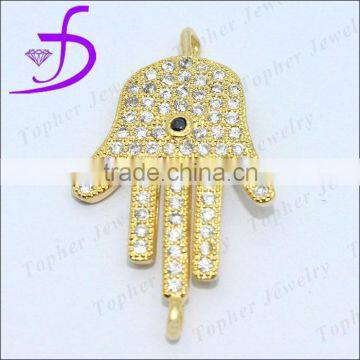 Wholesale micro pave setting 925 sterling silver jewelry pendant