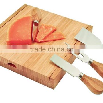 Carve Bamboo Cheese Board and Tool Set by Fujian Xingyuan