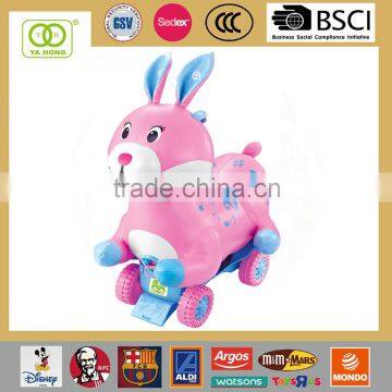 Plastic baby push car toy car with battery, baby can ride on car