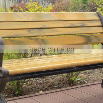 wood plastic composite 1.5m length garden anti-uv smooth chairs