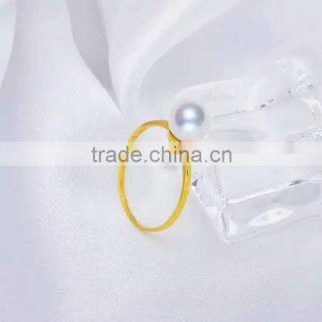 Quality Freshwater Pearl Ring Designs Silver White Gold Pearl Rings photo-4