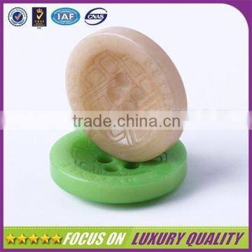 embossed surface ployester resin button for jeans shirt