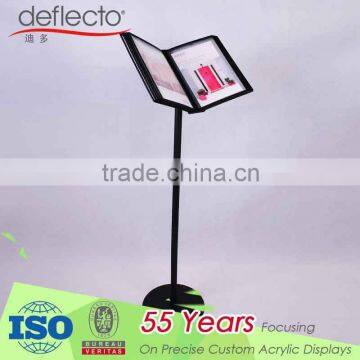 Professional floor menu poster banner stand holder with adjustable height