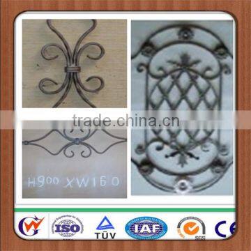 Metal fence pipe decorative flower fitting wholesale