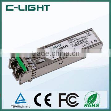 Duplex LC 1550nm SFP Transceiver SFP ZX 1.25G 1000BASE ZX SFP Optical Transceiver