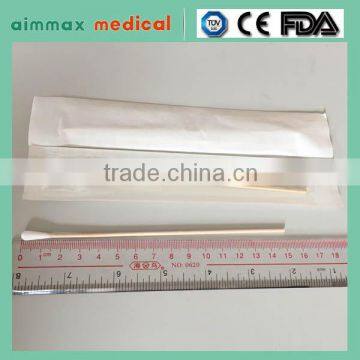 Sterilization wooden Applicators Medical wound care cotton swabs