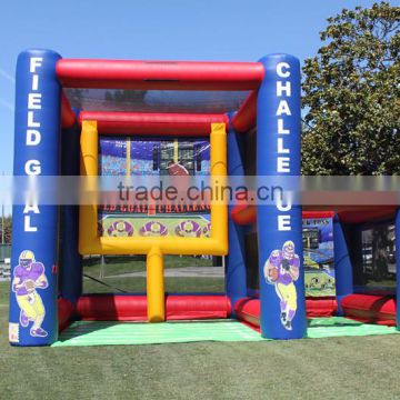 2016 popular inflatable field goal challenge, adults inflatable football toss