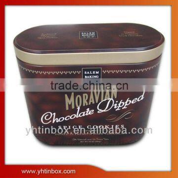 fancy embossed chocolate tin box