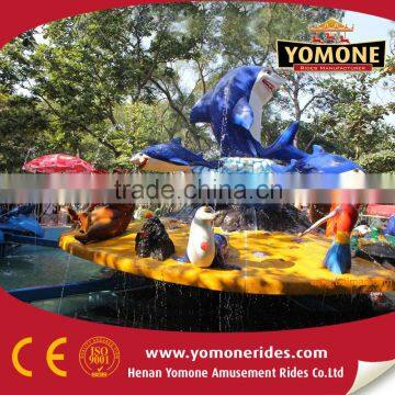 Cool water amusement rides children loved Fighting Shark Island for sale